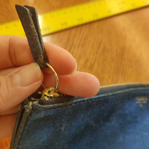 Fossil Metallic blue clutch - Picture 8 of 11